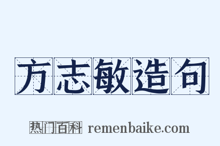 方志敏造句是什么意思的图片
